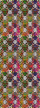 Raster dikişsiz çiçek deseni. Vadinin çiçekleri kahverengi ve gri renklerde.