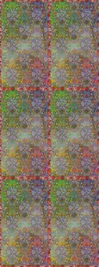 Raster illüstrasyonu. Çiçekli karalama şeklinde Raster çiçek deseni. Gri ve nötr renklerde yaz çiçekleri.