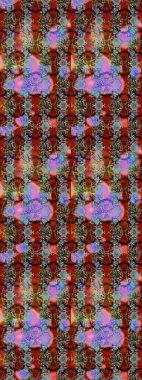 Çiçekli karalama şeklinde Raster çiçek deseni. Gri renklerde bahar çiçekleri. Raster illüstrasyonu.