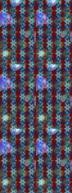 Küçük çiçekteki sevimli çiçek deseni. Mavi renkli çiçekler. Raster illüstrasyonu.