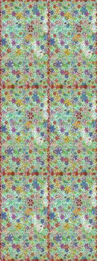 Raster illustration. Seamless floral pattern in folk style with flowers, leaves. Hand drawn.