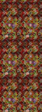 Robot resim. Küçük çiçekte güzel bir desen. Motley illüstrasyonu. Küçük renkli çiçekler. Çiçekli yaz çiçekleri. Moda baskıları için zarif bir şablon.