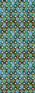 Vadinin yeşil renkli çiçekleri. Soyut etnik raster çizim kalıbı. Çiçekler..