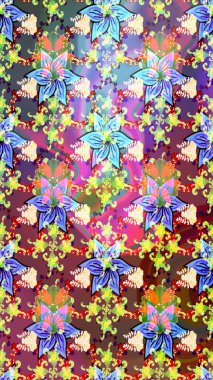 Etnik Mandala havlusu. Tebrik kartı geçmişi, boyama kitabı, arkaplan ve tekstil için kullanılabilir. Raster Henna tarzı. Sınır Kızılderili çiçekli paisley patten. Taslak süsleme izi.