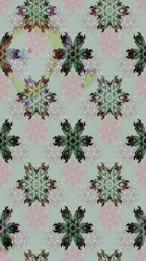 Gri renkli çiçekler. Düz Çiçek Elementleri Tasarımı. Sevimli çiçek raster deseni. Renk Bahar Teması eskiz şablonu.