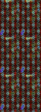 Raster illüstrasyonundaki çiçek desenli çizim. Suluboya tarzında kırmızı renkte çiçekler.