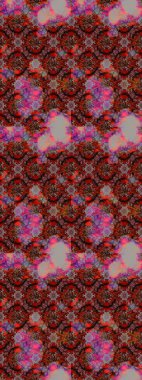 Raster illüstrasyonundaki çiçek desenli çizim. Güzel kumaş deseni. Renkli Bahar Teması eskiz kalıbı. Düz Çiçek Elementleri Tasarımı.