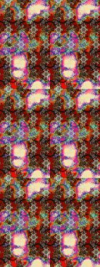 Bahar çiçekleriyle güzel bir çiçek deseni çizmişsin. Güzel kumaş deseni. Raster illüstrasyonu.