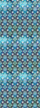 Raster Illustrasyon 'daki Çiçek Deseni' nin son moda çizimi. Renkli Yaz Temalı eskiz kalıbı. Güzel kumaş deseni. Düz Çiçek Elementleri Tasarımı.