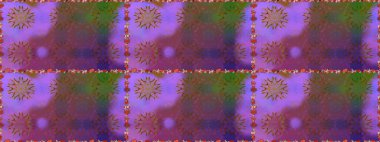 Bahar çiçekleri dallı desen, mor renkler ve çiçek silueti. Raster deseni.