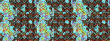 Arkaplan dokusu, duvar kağıdı, mavi renkli çiçek teması. Kabile sanatı boho baskısı, klasik çiçek arkaplanı. Soyut etnik raster çizim kalıbı.