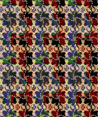 Çizim raster deseni. Güzel kumaş deseni. Çiçek arka planı.