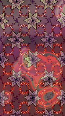 Klasik çiçek desenli. Paketleme, tekstil, duvar kâğıdı için çiçek eskizi. Raster 'ın taze dokusu. Yumuşak pamuk tasarımı. Yumuşak kiremit.