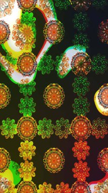 Raster - stok. Eskiz arkaplan modeli. Yapraklı çiçekler ve kır çiçekli papatya çayı..