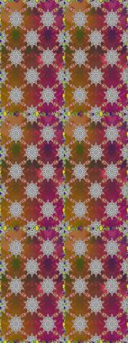 Çiçeksiz desenli nakış işlemeli gelincikler ve vadideki zambaklar. Tekstil tasarımı için kahverengi ve gri renkli geleneksel halk çiçekleri buketi.