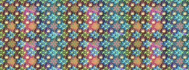 Raster suluboya çiçek deseni, narin çiçekler, mavi çiçekler, tebrik kartı şablonu. Raster Güzel kumaş deseni.