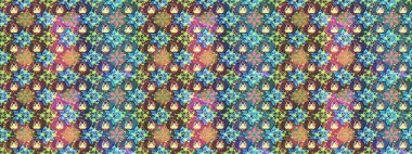 Raster suluboya çiçek deseni, narin çiçekler, mavi çiçekler, tebrik kartı şablonu. Raster Güzel kumaş deseni.