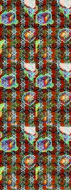 Raster deseni. Süslü kumaş deseni. Çiçekli çiçek deseni, suluboya..