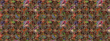 Bahar mevsimi. Nazik romantik baskı. Raster güzel bir çiçek deseni çizmiş. Tatil havası. Bej renkte çiçekler.