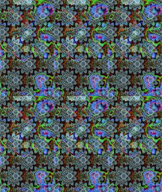 Sketch pattern with fantasy flowers, natural wallpaper, floral decoration curl illustration. Home decor. Paisley print hand drawn elements.