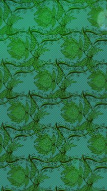 Renkli Bahar Teması eskiz kalıbı. Düz Çiçek Elementleri Tasarımı. Güzel çiçek deseni. Yeşil renkte çiçekler.