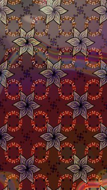 Üst manzara, yumuşak kahverengi renk. Manzaralı çiçek deseni. Çiçek kompozisyonu, el boyası, hassas şablon. Sevgililer günü ve tebrik kartı konsepti için şık bir davet.