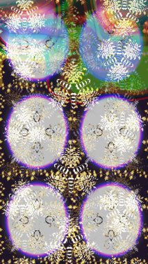 Tarafsız renklere karalamalar çizilmiş çiçek deseni. Raster illüstrasyonu.