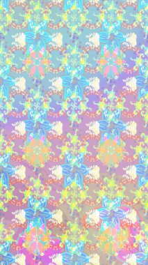 Eskiz Vintage Çiçek Deseni. Raster Kalça dokusu deseni.