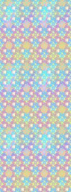 Güzel kumaş deseni. El çizimi. Raster illüstrasyonu. Çiçekler, dallar, otlar ve çiçekler.