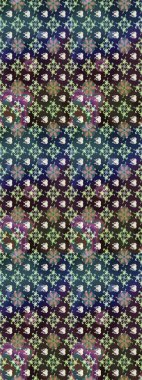 Küçük çiçekteki sevimli çiçek deseni. Mavi renkte çiçekler.