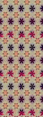 Bej renklerde. Çiçekli güzel suluboya desen. Raster illüstrasyonu.