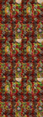 Küçük çiçekteki sevimli çiçek deseni. Kahverengi renkte çiçekler.