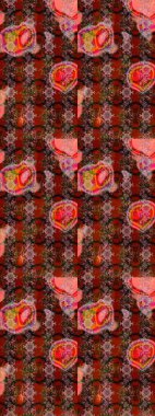 Eskiz Vintage Çiçek Deseni. Raster Kalça dokusu deseni.