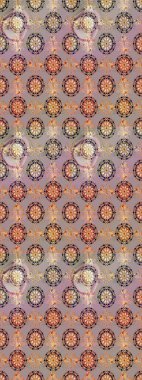 Gri renklerde. Raster illüstrasyonu. Çiçekli güzel suluboya desen.