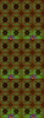 Nazik, narin çiçek arkaplanı. Kahverengi renkli çiçekler. Raster çiçek desenli ve çiçekli..