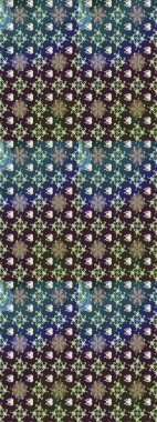 Raster. Düz Çiçek Elementleri Tasarımı. Renkli Bahar Teması çizim şablonu.