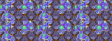 Renkli Bahar Teması eskiz kalıbı. Çiçekli çizim şekli. Mor renkli çiçekler. Düz Çiçek Elementleri Tasarımı.