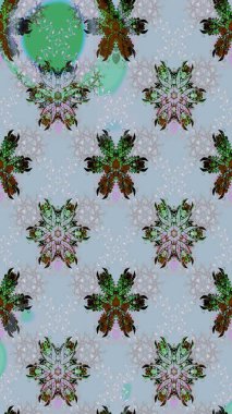 Hediye ambalaj kağıdı, tebrik kartları, posterler ve pankart tasarımı. Mavi renkli çiçekler. Raster düz çiçek çizim deseni.