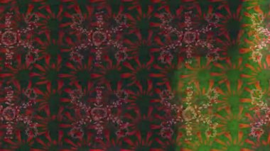 Renkli unsurlarla hareketli arka plan görüntüleri. Çiçekler. Eski model. Bayrak tarzı. Video kaydı. Şablon. Döngü. Kusursuz.. 