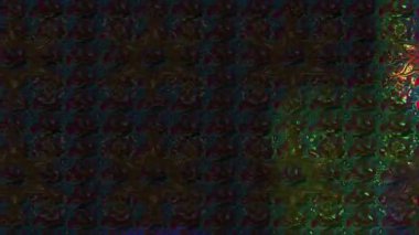 Renkli unsurlarla hareketli arka plan görüntüleri. Çiçekler. Eski model. Bayrak tarzı. Video kaydı. Şablon. Döngü. Kusursuz.. 