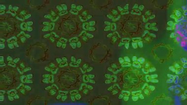 Renkli unsurlarla hareketli arka plan görüntüleri. Çiçekler. Eski model. Bayrak tarzı. Video kaydı. Şablon. Döngü. Kusursuz.. 