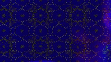 Renkli unsurlarla hareketli arka plan görüntüleri. Çiçekler. Eski model. Bayrak tarzı. Video kaydı. Şablon. Döngü. Kusursuz.. 