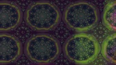 Renkli unsurlarla hareketli arka plan görüntüleri. Çiçekler. Eski model. Bayrak tarzı. Video kaydı. Şablon. Döngü. Kusursuz.. 