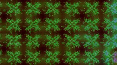 Renkli unsurlarla hareketli arka plan görüntüleri. Çiçekler. Eski model. Bayrak tarzı. Video kaydı. Şablon. Döngü. Kusursuz.. 