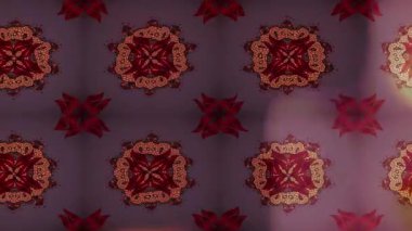 Renkli unsurlarla hareketli arka plan görüntüleri. Çiçekler. Eski model. Bayrak tarzı. Video kaydı. Şablon. Döngü. Kusursuz.. 