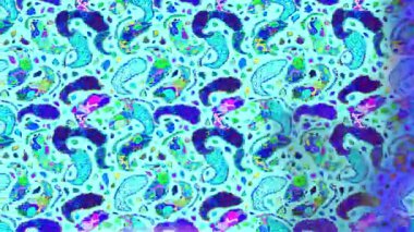 Renkli unsurlarla hareketli arka plan görüntüleri. Çiçekler. Eski model. Bayrak tarzı. Video kaydı. Şablon. Döngü. Kusursuz.. 