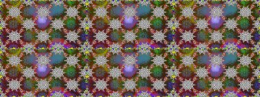 Şirin, zarif çiçekler Raster illüstrasyonu. Poster ya da kapak için arka plan. Yapraklı kusursuz desen. Tekstil için figür. Davetiye ve kartpostal tasarımı için dekoratif çiçek unsurları.