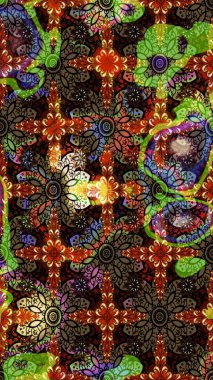 Renkli Bahar Teması eskiz kalıbı. Raster illüstrasyonu. Şirin çiçek elementleri. Taslak desenli, modaya uygun kumaş deseni. Düz Çiçek Elementleri Tasarımı.