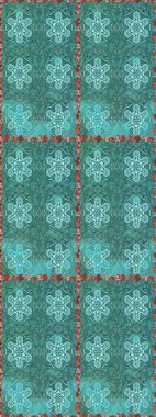 Çizgisiz desen. Şirin çiçekler. Raster Moda kumaş deseni.