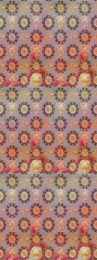 Tarafsız çiçekli eskiz deseni, suluboya çiçek deseni, sevimli çiçek, duvar kağıdı, kart veya kumaş için fayanslı. Raster - stok.